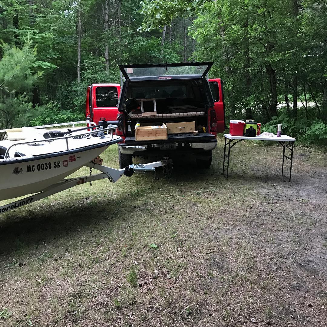 Carolina Skiff – Truck camping in a National Forest and 