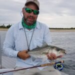 Striper bite remains consistent with shots at fish throughout the morning tides.